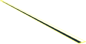 Sticker  1.1 x 15.9 Triangular with White and Black Stripes Left