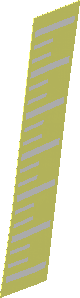 Sticker  4.1 x  0.7 with White Plimsoll Lines (Formed Left)