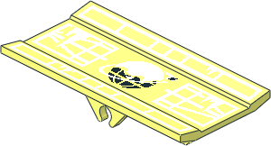 Hinge  6 x  3 Radar with Ice Planet Pattern
