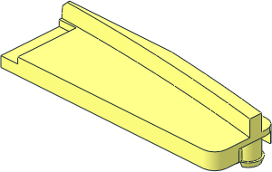 ~Train Track 6 Studs Wide Switch Blade Right
