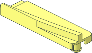 ~Train Track 6 Studs Wide Switch Blade Left