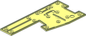 ~Train Track  9V Bottom Plate Right