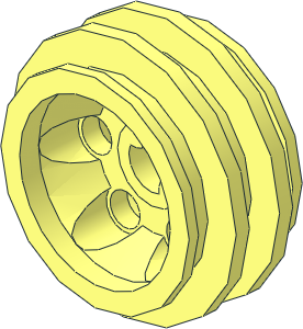 Wheel 12 x 20 with Technic Axle Hole and 6 Pegholes