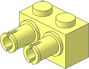 Brick  1 x  2 with  2 Pins