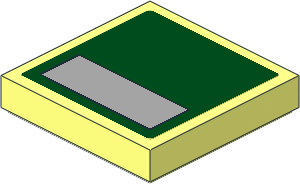 Tile  2 x  2 with Light Bluish Grey Rectangle Sticker