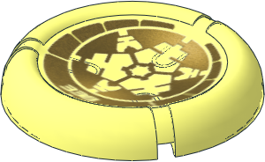 Constraction Disc  5 x  5 Projectile with Bionicle Kanoka 338 Po-Metru Pattern