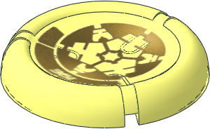 Constraction Disc  5 x  5 Projectile with Bionicle Kanoka 361 Po-Metru Pattern