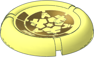 Constraction Disc  5 x  5 Projectile with Bionicle Kanoka 382 Po-Metru Pattern