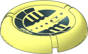 Constraction Disc  5 x  5 Projectile with Bionicle Kanoka 654 Onu-Metru Pattern