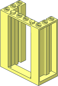 Door Frame  3 x  6 x  6 with Inside Grooves