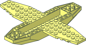 Aircraft Fuselage  4 x 16 x 1 with  2 x 10 Recessed Center,  8 x  4 Wings with Cutaways and 9 Holes