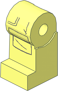 Minifig Leg Right with Dark Bluish Gray Pockets Outline Pattern