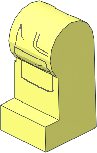 Minifig Leg Left with Dark Bluish Gray Pockets Outline Pattern