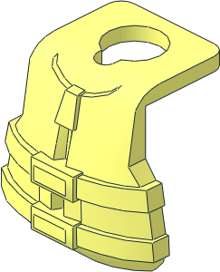 Minifig Life Jacket with  2 Straps