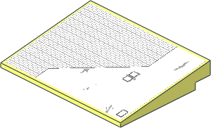 Slope Brick 10  6 x  8 with SW X-wing Starfighter Lower Left Wing Panel Sticker
