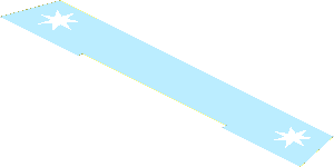 Sticker  2.2 x 14.1 with Maersk Star Logo on Both Sides