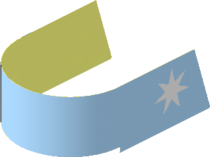 Sticker  2.2 x 14.1 with Maersk Star Logo on Both Sides (Formed)