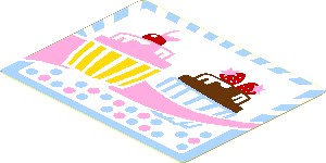 Sticker  2.2 x  2.8 with Two Cupcakes