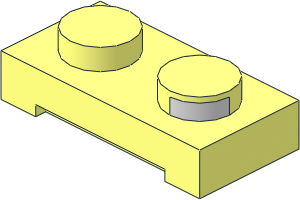 Electric Plate  1 x  2 with Contacts