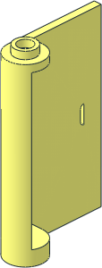 Door  1 x  3 x  4 Right with White "POLICE" on Blue Background Sticker