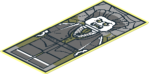 Sticker  3.6 x  1.6 with Lord Vampyre Portrait