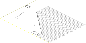 Sticker  5.7 x  7.7 with SW X-wing Starfighter Upper Left Wing Panel