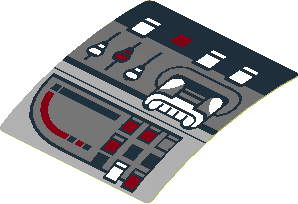 Sticker  1.7 x  1.7 with SW Slave I Control Panel Left (Formed)