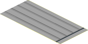 Sticker  1.7 x  3.7 with Dark Bluish Grey Lines and Black Line on Right