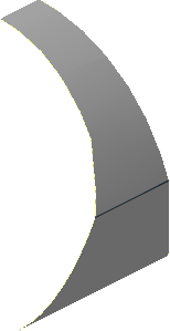 Sticker  3.3 x  5.0 with Right Quarter Oval Cutout (Formed)