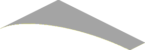 Sticker  3.3 x  5.0 with Left Quarter Oval Cutout
