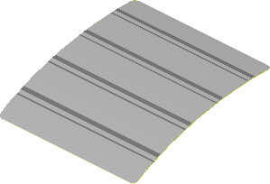 Sticker  1.7 x  1.7 with Dark Bluish_Grey Lines on Light Bluish Grey Background (Formed)