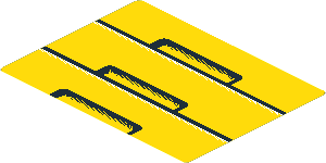 Sticker  2.6 x  3.5 with Black Lines and Rectangles