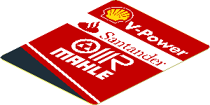 Sticker  1.8 x  2.2 with Logos on Red Background Right