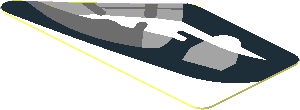 Sticker  0.8 x  1.6 with Headlamp on White Background Right (Needs Work)