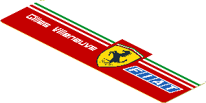 Sticker  1.0 x  3.8 with Logos on Red Background Right