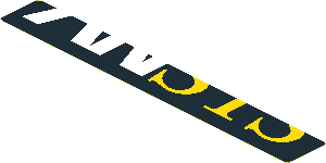Sticker  0.8 x  5.8 with Lower Part of ANSYS Logo on Black Background
