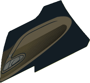Sticker Bugatti Chiron #9 for Panel Smooth Wide Medium with Car Door Interior (Formed)
