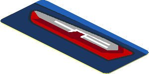 Sticker  0.8 x  1.9 with Taillamp on Blue Background Right (Needs Work)