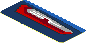 Sticker  0.8 x  1.9 with Taillamp on Blue Background Left (Needs work)