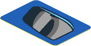 Sticker  0.8 x  1.2 with Black Air Vent on Blue Background Right (Needs Work)