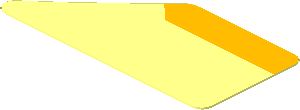 Sticker  0.8 x  1.6 with Orange Trapezoid on Transparent Background Right
