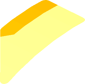 Sticker  0.8 x  1.6 with Orange Trapezoid on Transparent Background Right (Formed)