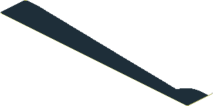 Sticker  0.8 x  5.8 with Black Chassis Pattern on White Background Right