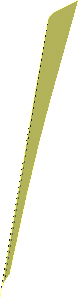 Sticker  0.7 x  4.6 with Right Sand Green And Black Windshield Pillar (Formed)