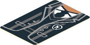 Sticker  2.7 x  1.7 with Nevermore Academy Uniform Vest
