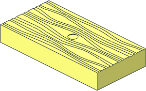 Duplo Tile  2 x  4 with Wood Grain Relief