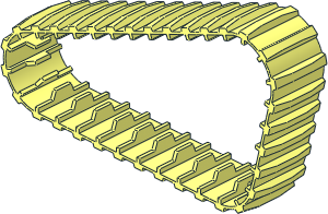 Technic Tread (Formed for 3 Sprocket Wheels, Triangular Shape 3)