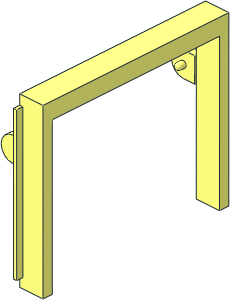 Garage Door Frame  1 x  6 x  4 without Studs with Full Tabs
