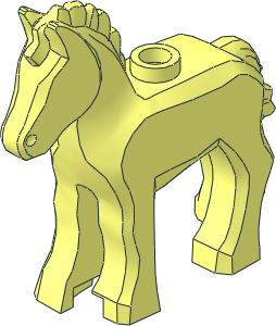 Animal Horse Foal with Mane and Tail