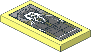 Tile  2 x  4 with Lord Vampyre Portrait Sticker